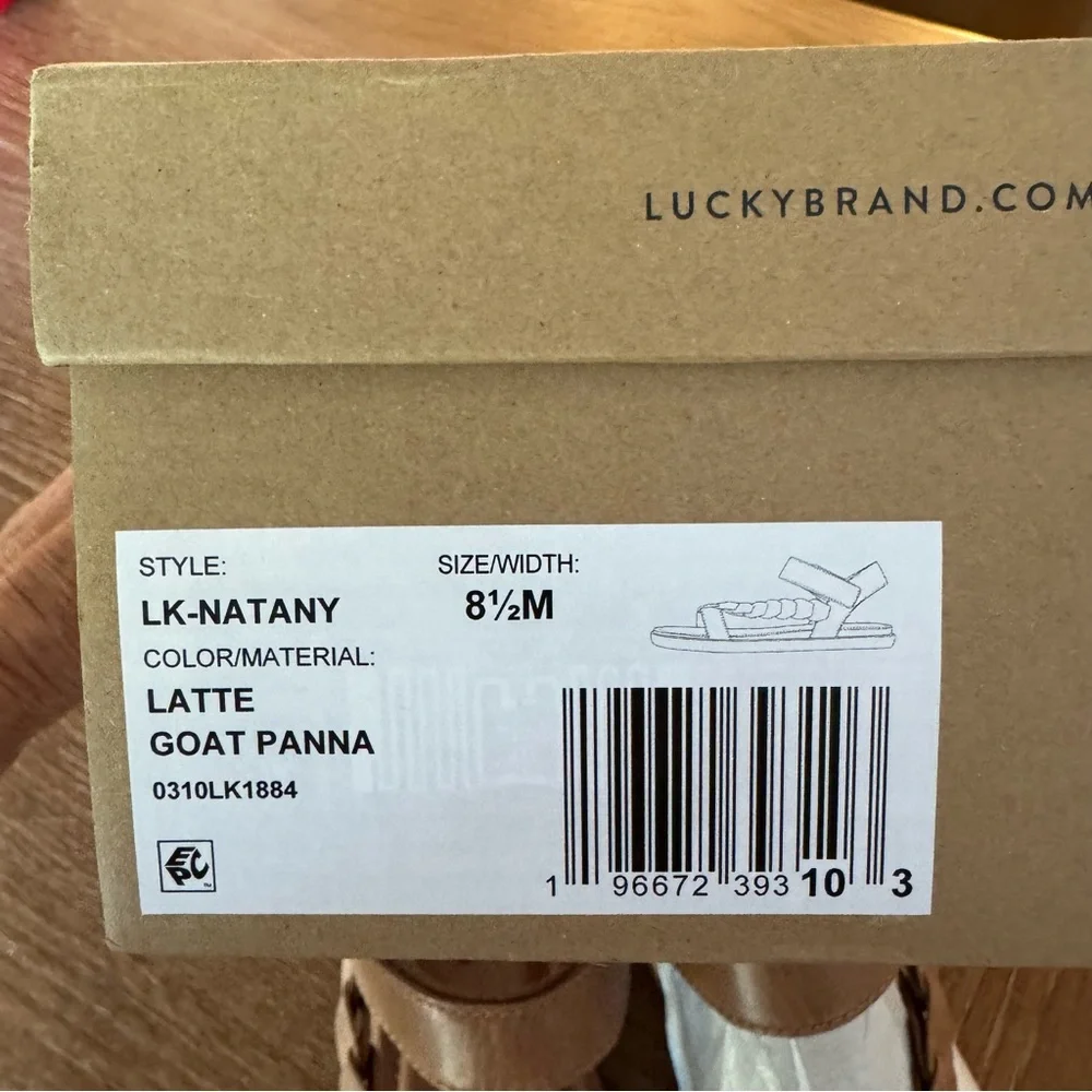 Lucky Brand Natany sandals in latte (tan) 8.5M - Picture 9 of 11